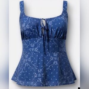 NWT Torrid Peplum Corset Top - 00X